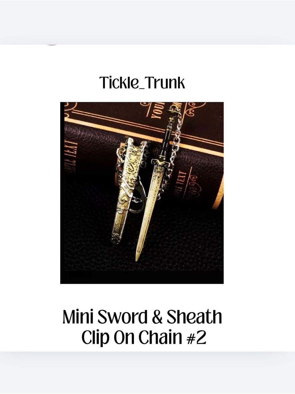 ⭐️ #2 Mini Sword & Sheath Keychain